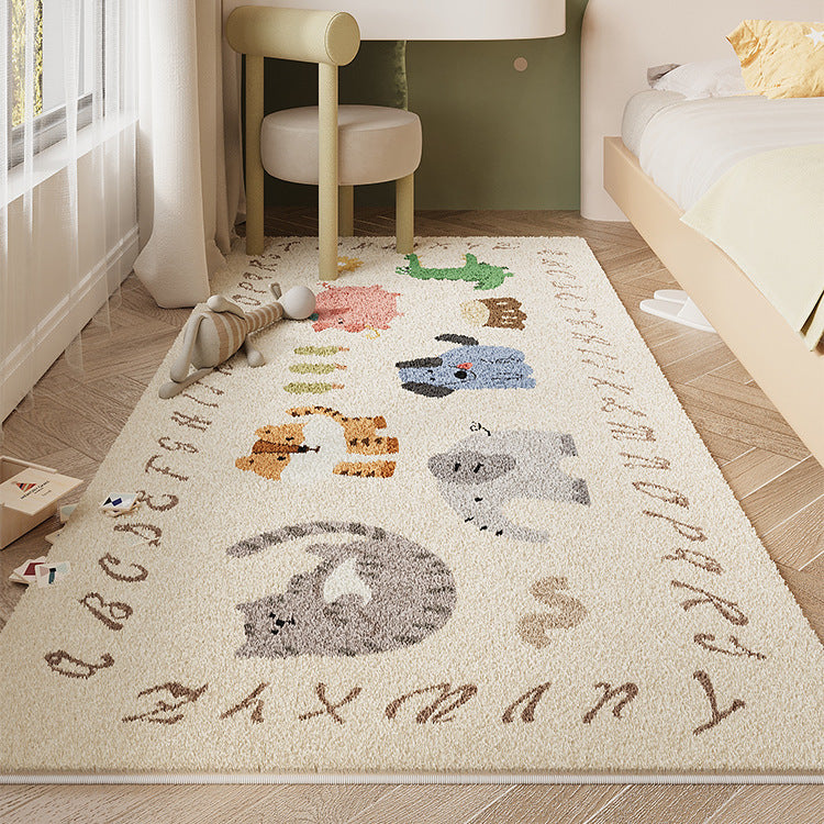 Cartoon Style Thickened Cashmere Carpet