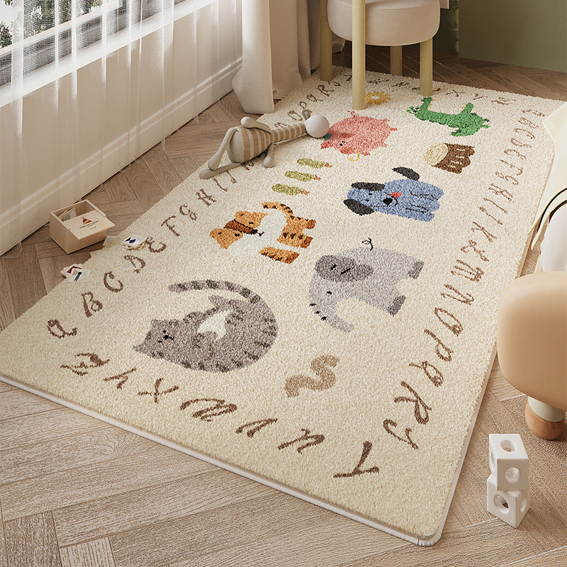 Cartoon Style Thickened Cashmere Carpet