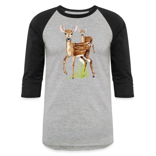 Deer T-Shirt - heather gray/black