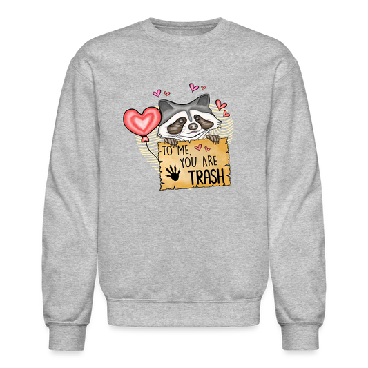 Crewneck Sweatshirt-Valentines Gift - heather gray