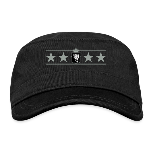 Organic Cadet Cap -Star Wolf-Grey - black