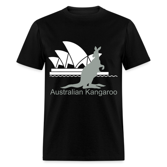 Unisex Classic T-Shirt-Australian Kangaroo - black