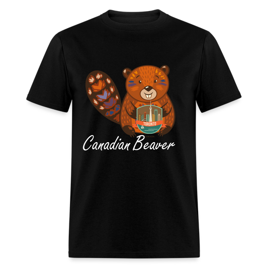 Unisex Classic T-Shirt-Canadian Beaver - black