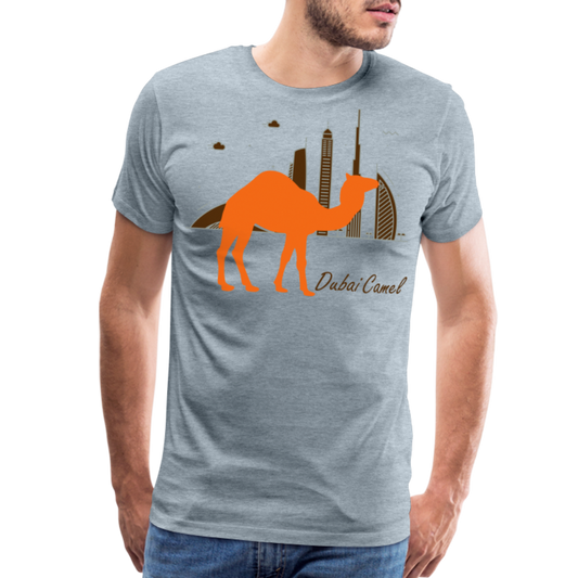 Men's Premium T-Shirt-Dubai Camel - heather ice blue