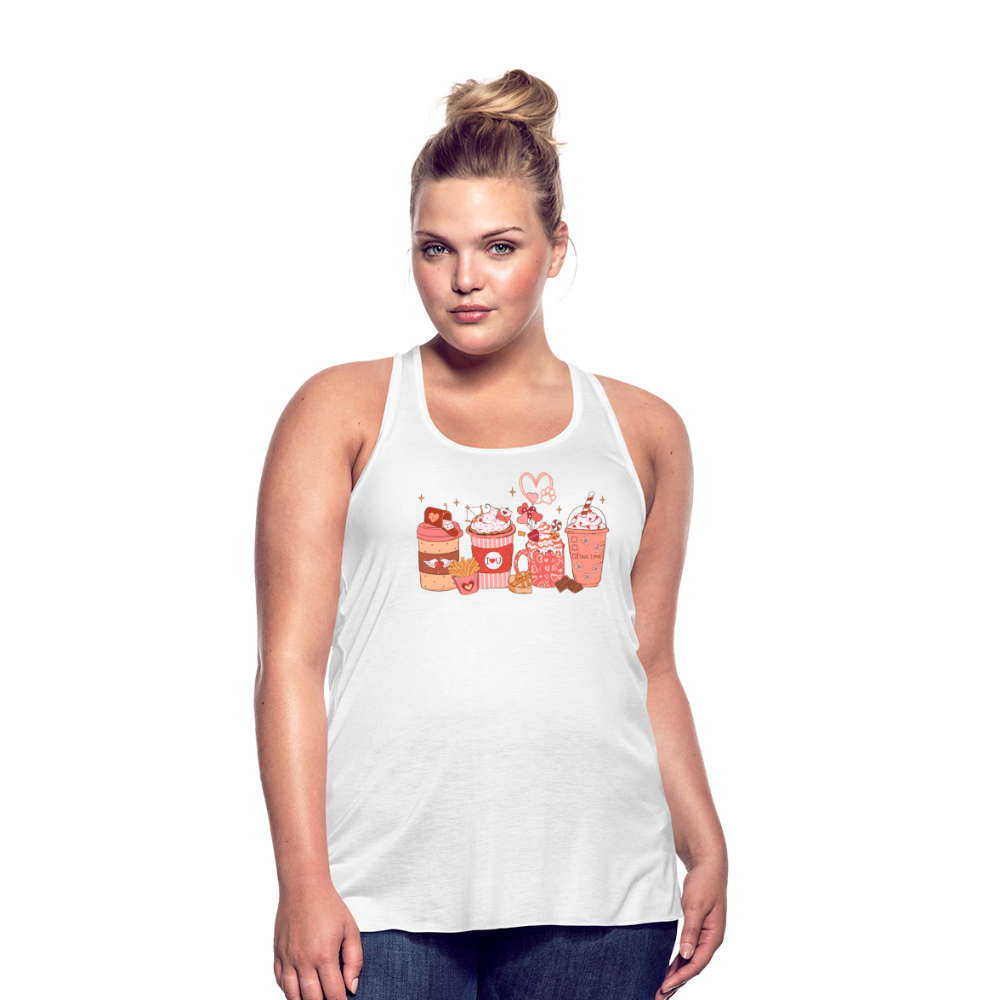 Women's Flowy Tank Top by Bella-Love Coffee - white