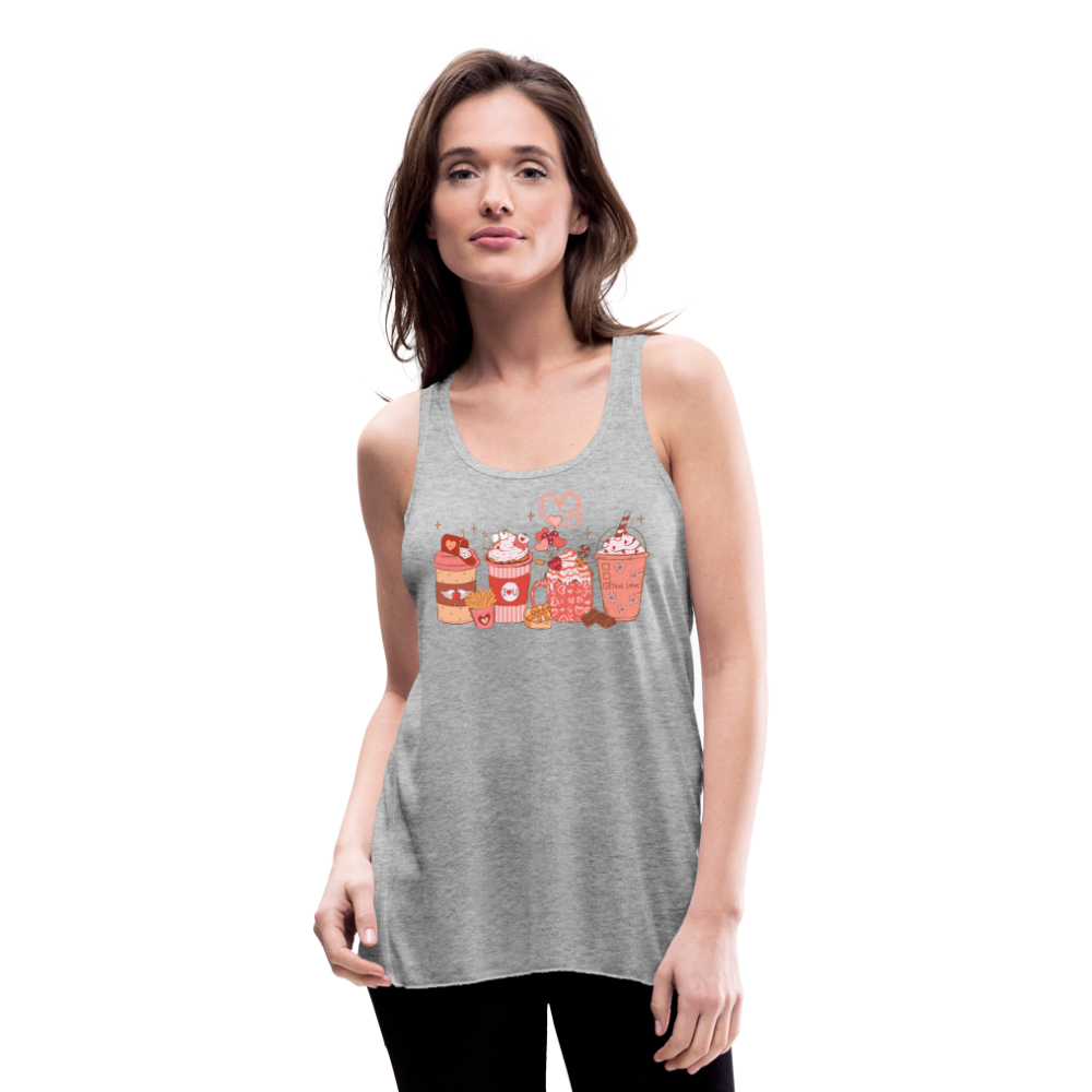 Women's Flowy Tank Top by Bella-Love Coffee - heather gray