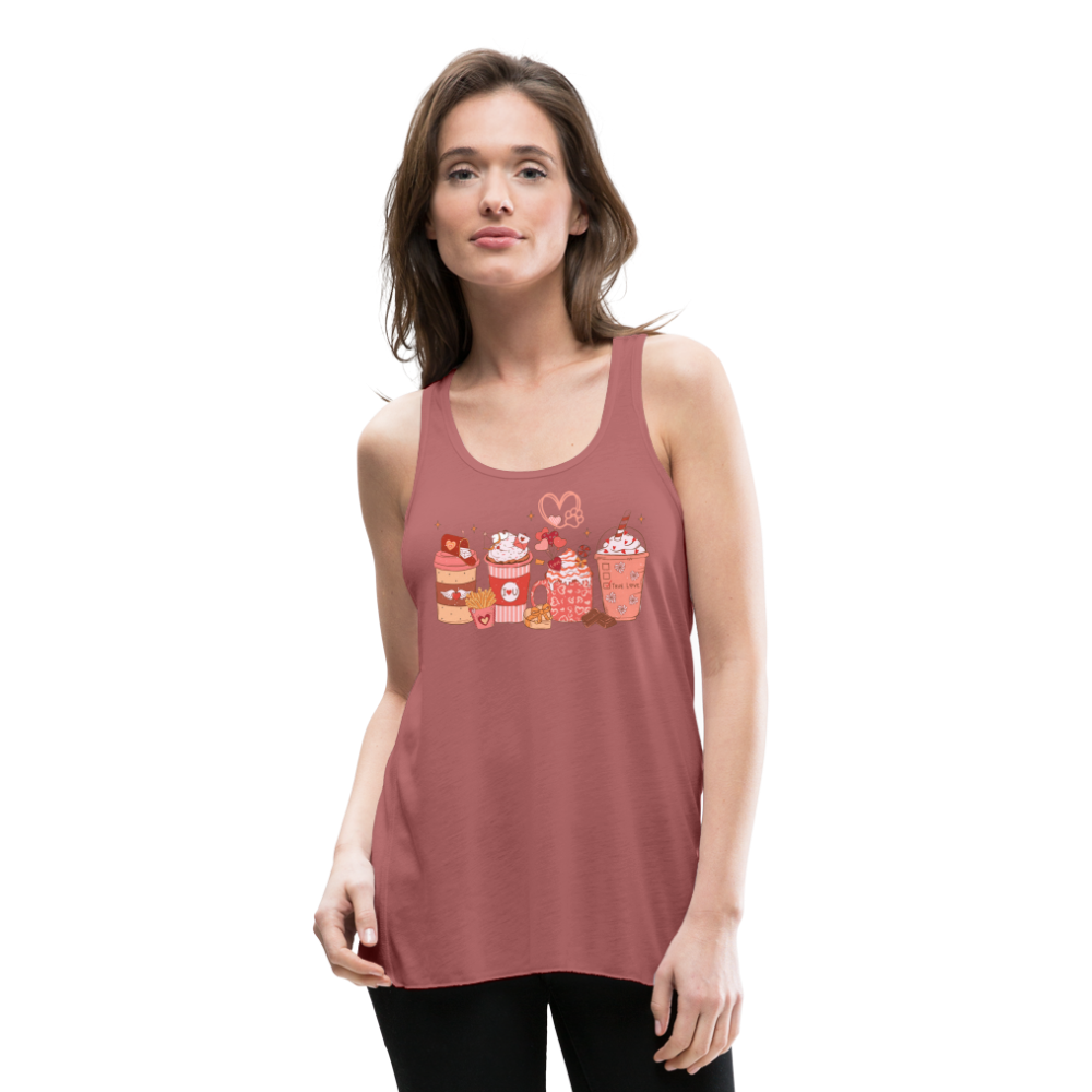 Women's Flowy Tank Top by Bella-Love Coffee - mauve