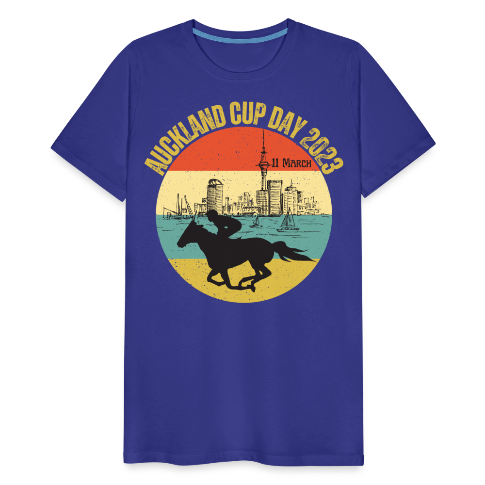 Men's Premium T-Shirt-Auckland Cup Day 23 - royal blue