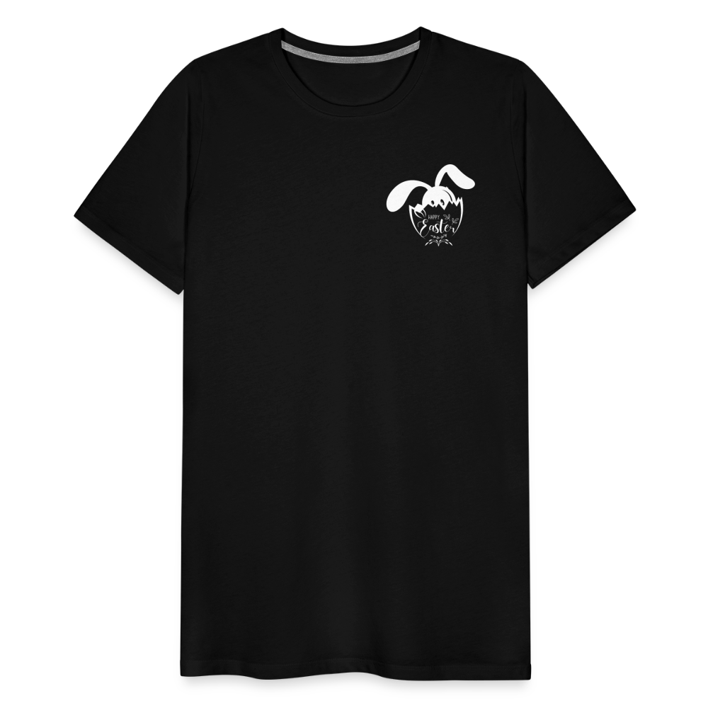 Men's Premium  Black T-Shirt-Happy Easter! - black